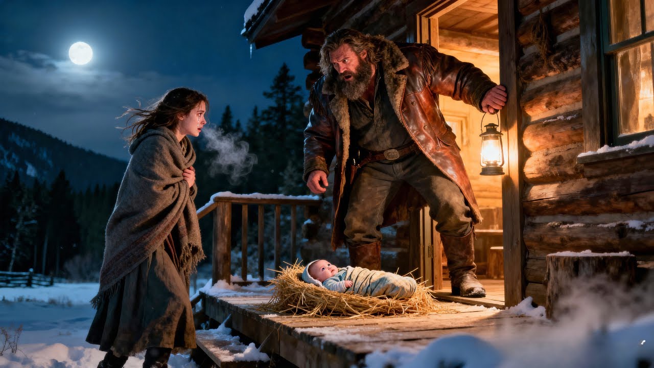 She Knocked at Midnight, Left a Baby in Straw — And the Mountain Man Said, ‘Not Again