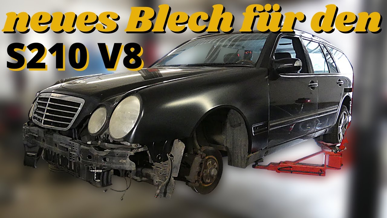Der Rost muss weg! neues Blech und Kotflügel für den Mercedes S210 V8 | MB Youngtimer Parts