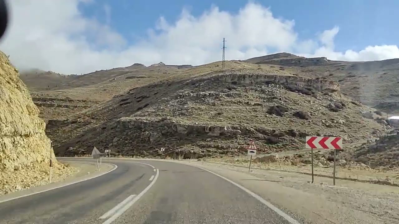 Karaman Sarıveliler - Konya Road (дневное дорожное видео с расслабляющим видом из машины)