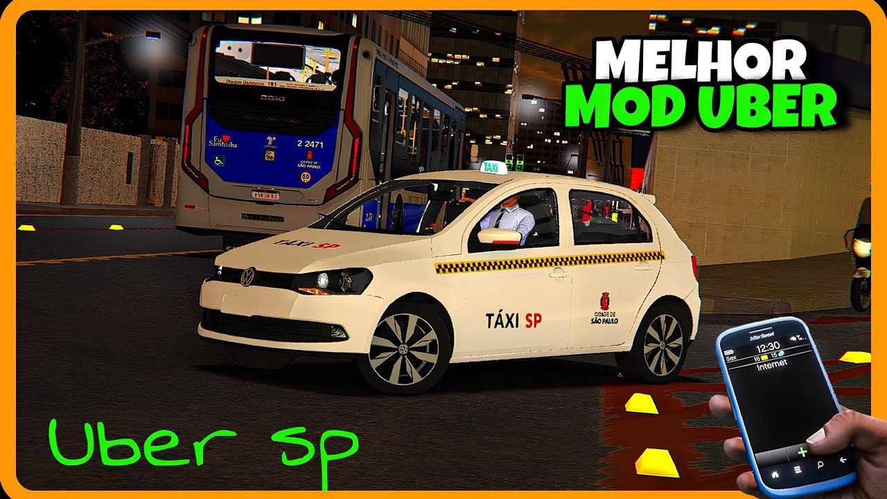 🟡 Proton bus simulator - MELHOR MOD UBER!! NO TRÂNSITO LOUCO DE SÃO PAULO