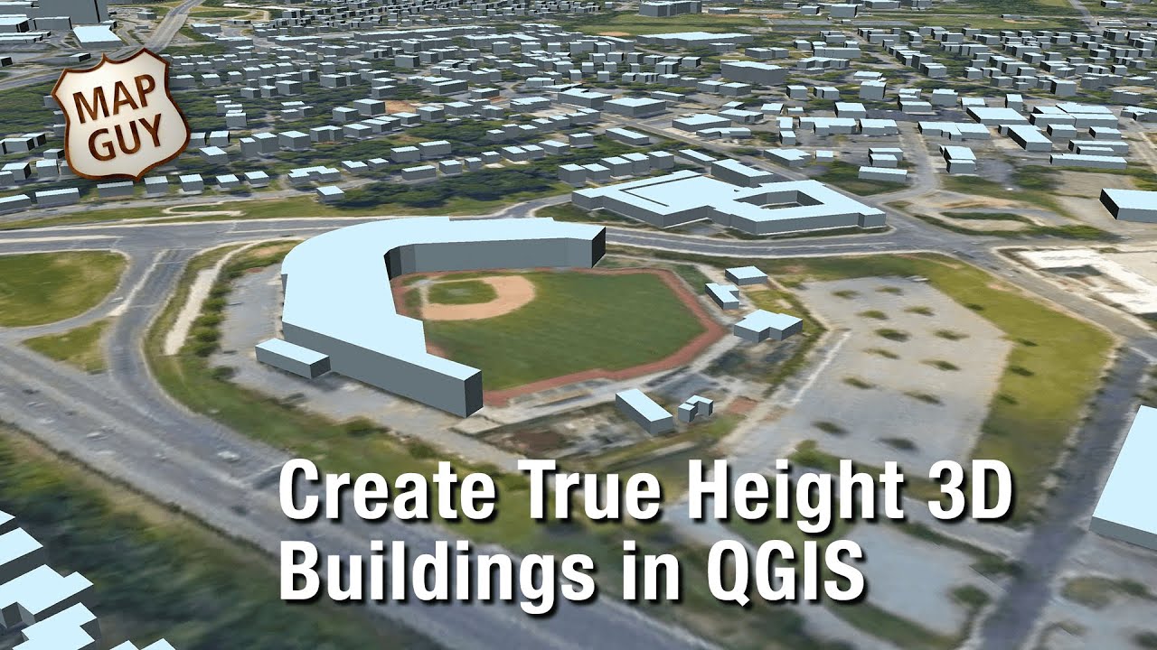 Создание 3D-зданий истинной высоты в QGIS