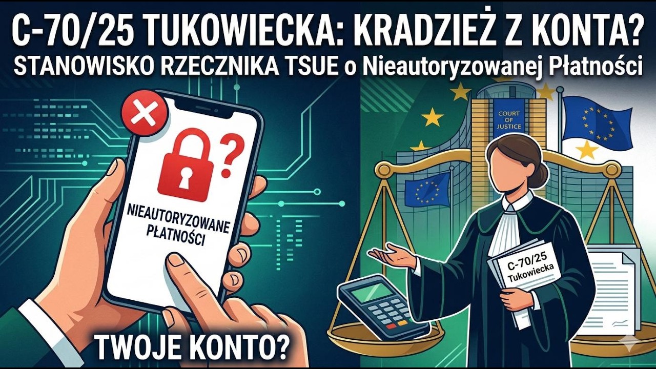 Stanowisko Rzecznika TSUE w sprawie C 7025 dotyczące nieautoryzowanej transakcji płatniczej