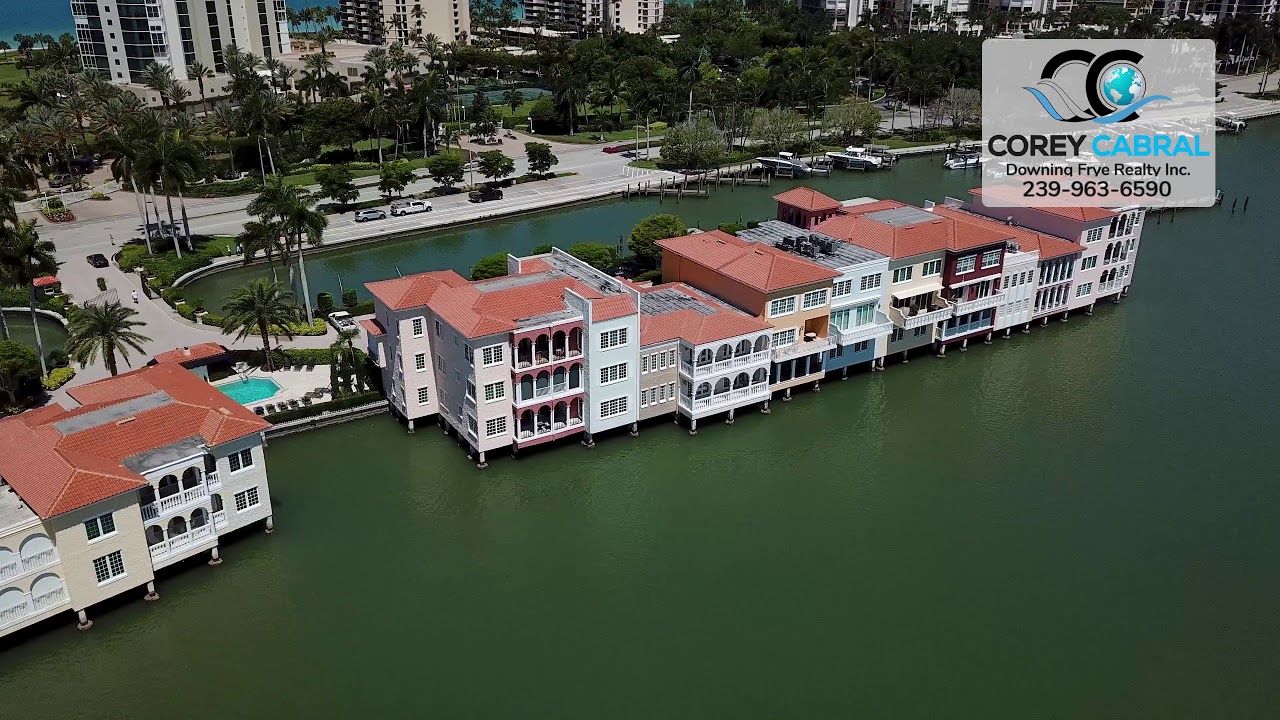 Park Shore Venetian Villas Naples Florida Real Estate drone video