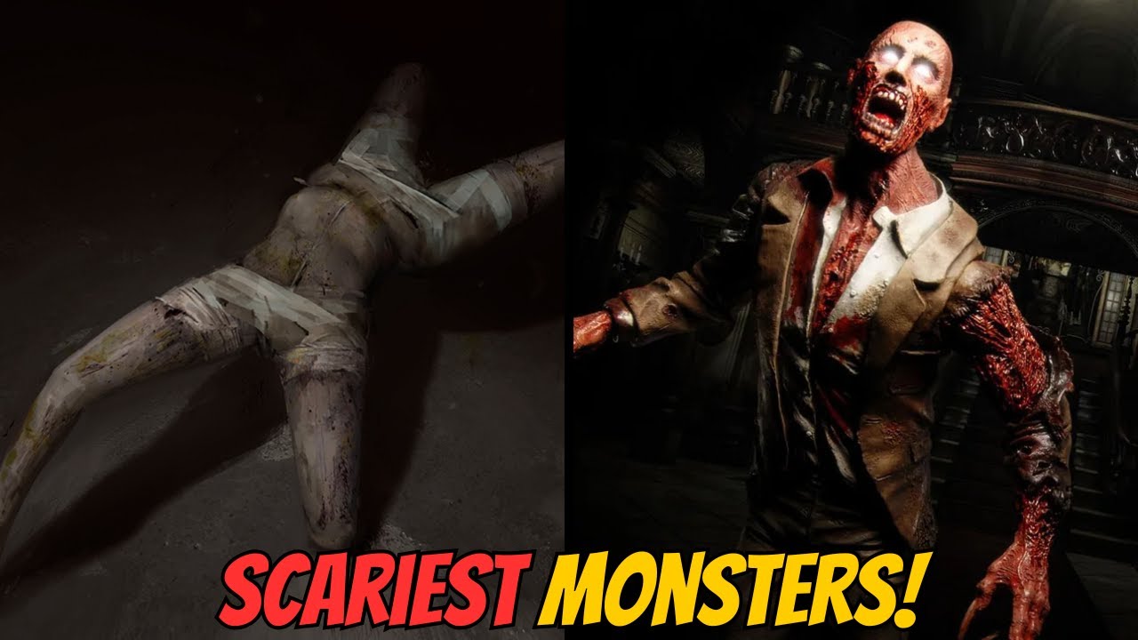 Top 10 SCARIEST Monsters In Horror Games!