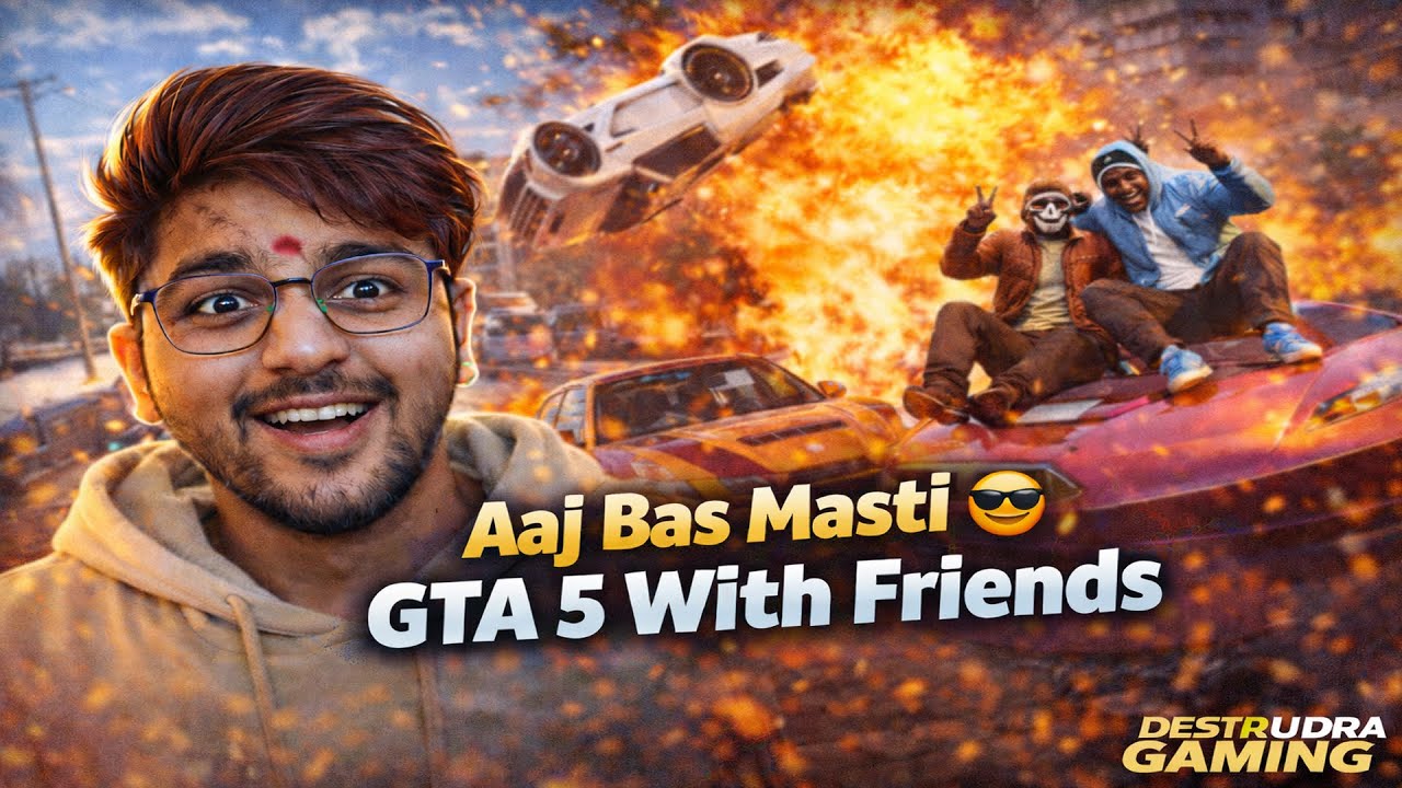 GTA 5 Online Chill Stream With Friends 😎 | Random Masti, Races & Missions | Desi Rudra Gaming