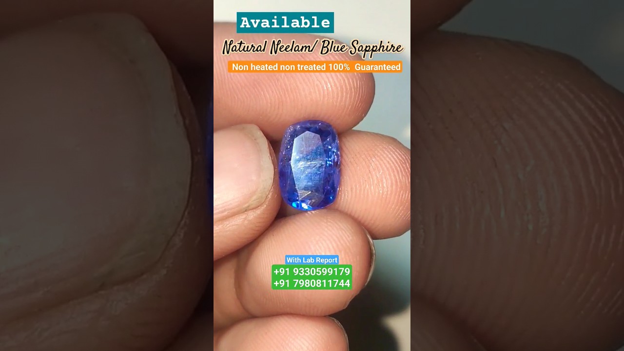 Neelam/Blue Sapphire Natural Stone | non heated non treated 100% guaranteed #neelam #blue_sapphire