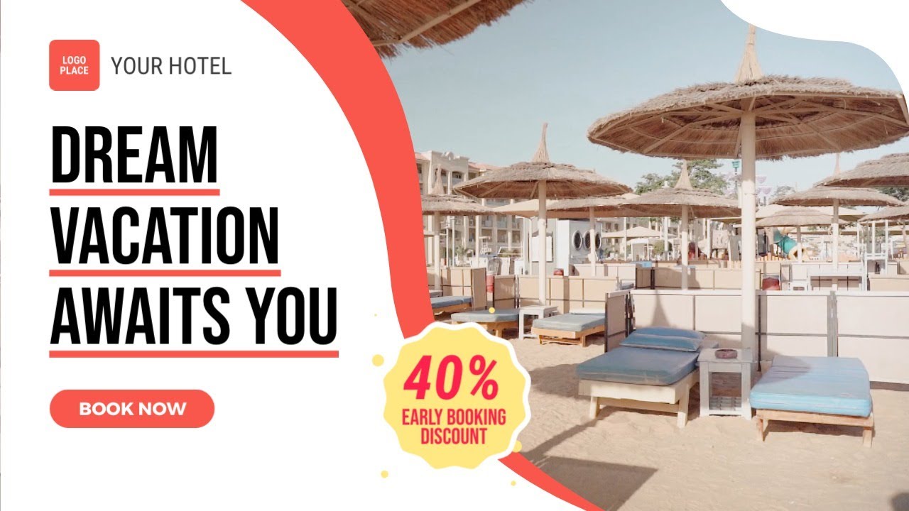 Free Hotel Booking Discount Offer Video Template (Customizable) - FlexClip