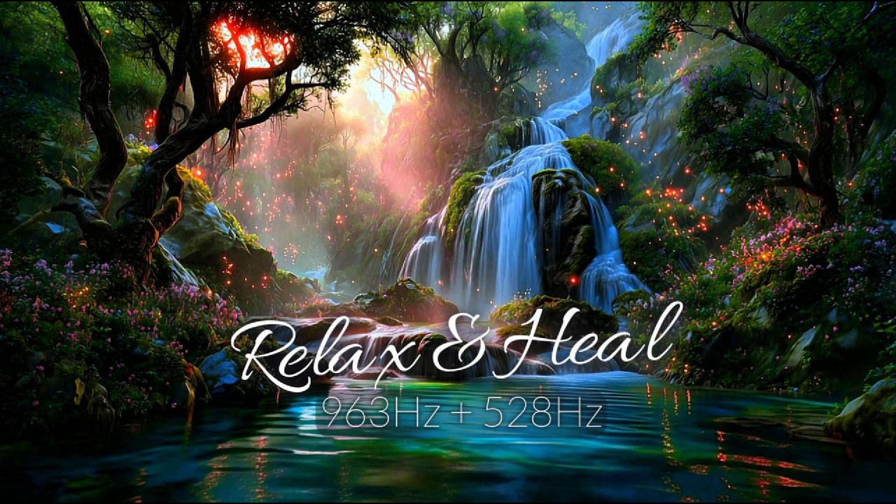 Relaxing Music for Stress Relief | Heals Cells & DNA | Shambhala's Secret Sound|528Hz 963Hz