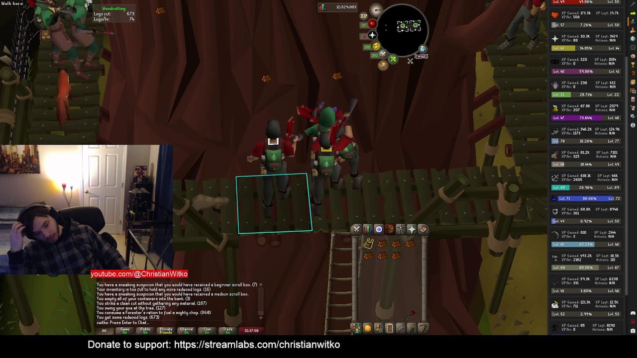 OSRS🔴WC: Road to 94 (93/99) 1050pm lvling smithing as well