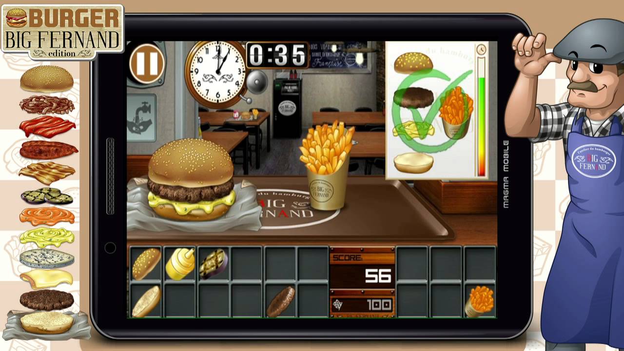 Burger Big Fernand (Android - iPhone/iPad and Windows Phone Game)