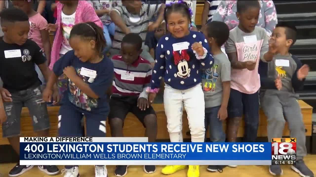 Making A Difference: 400 Lexington Students Receive New Shoes