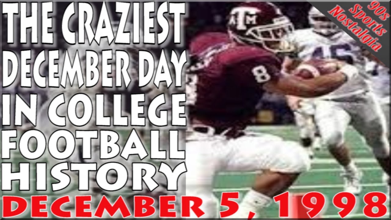 Craziest December Day in College Football History, December 5, 1998
