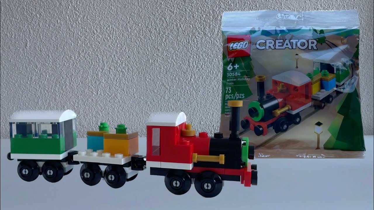 Building Lego Creator 30584 Winter Holiday Train | GWP Lego Set | ASMR | Unboxing