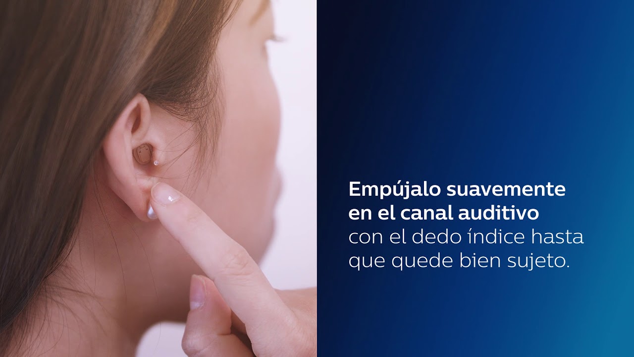 Cómo insertar y quitar un audífono HearLink CIC