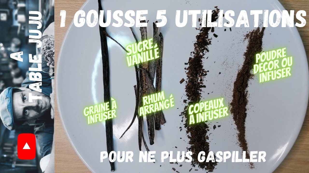 Gousse de vanille réutilisée 5 fois pour ne plus gaspiller | A table Juju