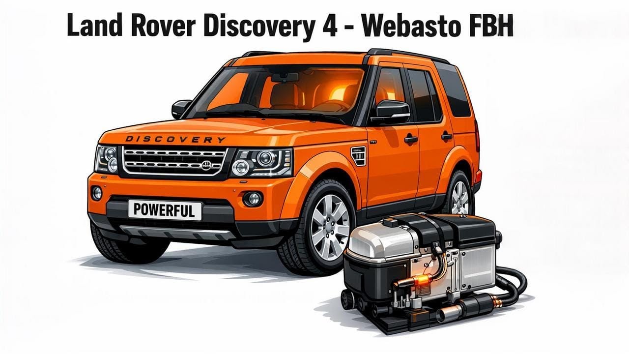 Отопитель Webasto Thermo Top V (топливный отопитель) для Land Rover Discovery 3 и 4 / Range Rover.