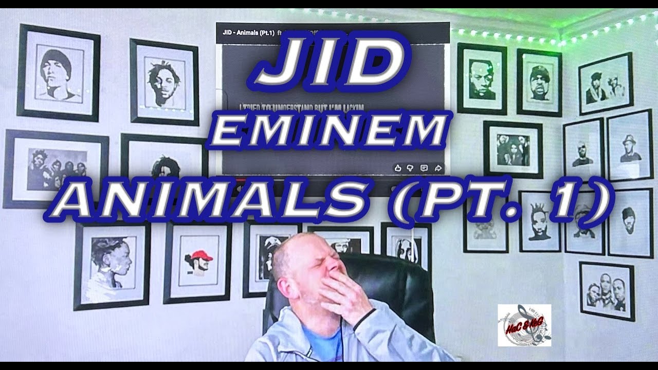 ANOTHER JID AND EMINEM??? JID - ANIMALS PT 1 FEAT EMINEM | REACTION!!