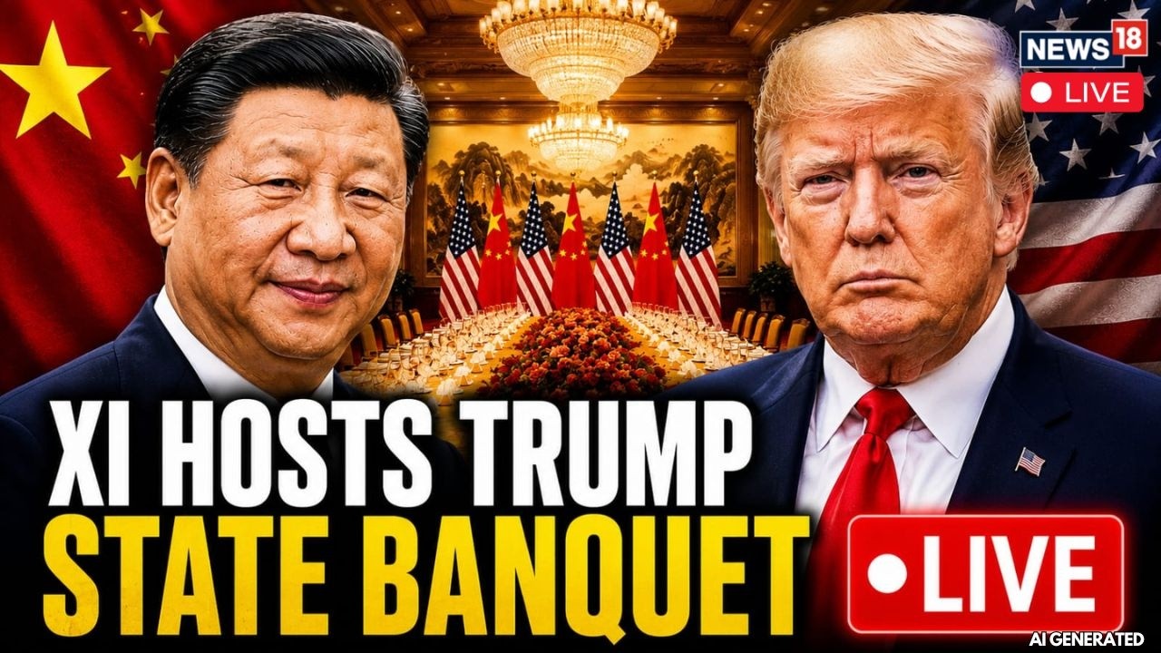 Beijing LIVE: China's Xi Jinping Hosts a State Banquet for Visiting US President Donald Trump | N18G