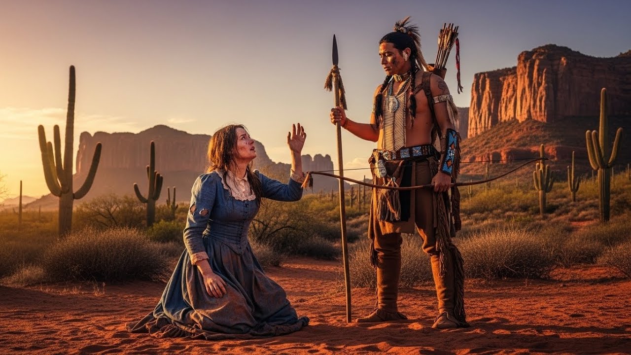 Pala je moleći za pomoć… dok se ratnik Apač nije pojavio: 