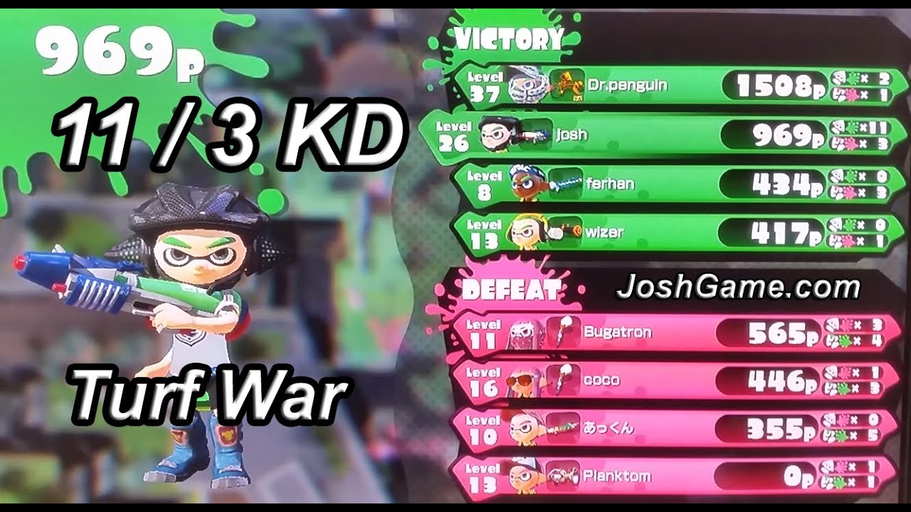 11/3 KD Splatoon Museum d'Alfonsino Turf War Gameplay (Splattershot Pro)