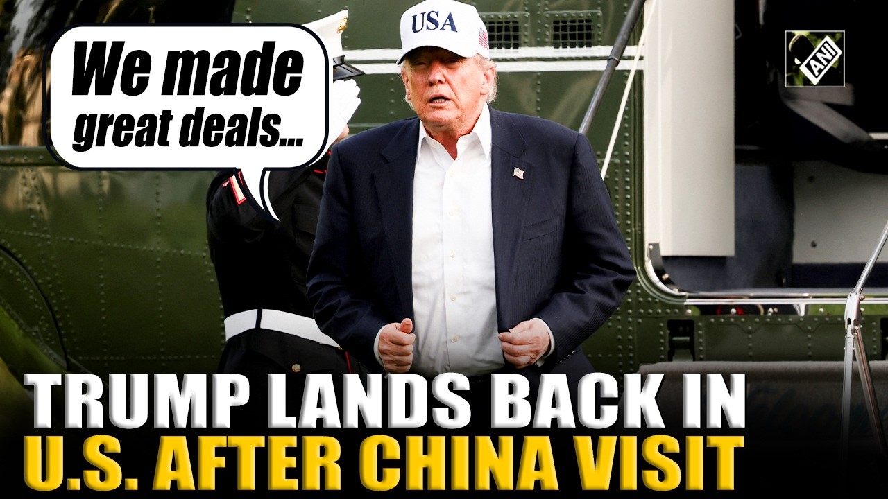 Donald Trump lands in Washington after concluding &lsquo;high-stakes&rsquo; China visit