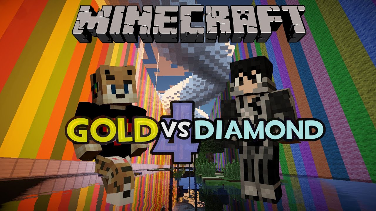 Minecraft: Gold vs Diamond Race V4 - Altın Çocuğuz Şeklimiz Yeter