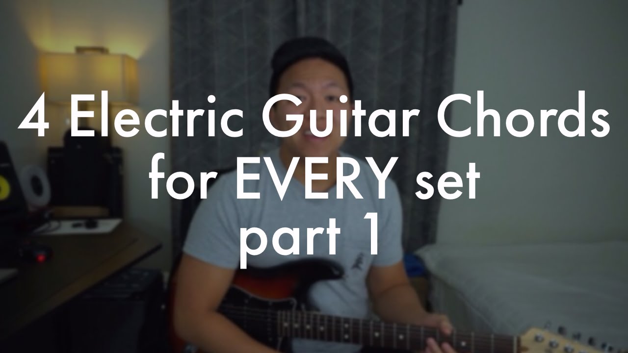 4 Electric Guitar Chords I Use For EVERY set // part 1