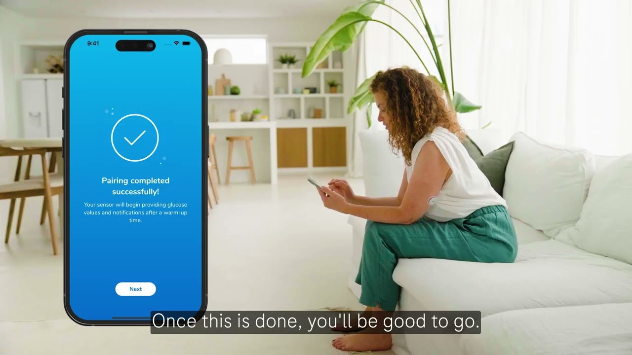 How to pair the Accu-Chek SmartGuide sensor with your smartphone