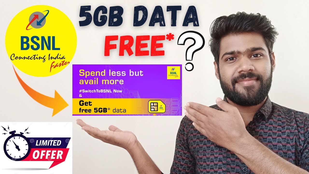 How To Get - BSNL Offer 5GB Free* Data 🔥🔥🔥