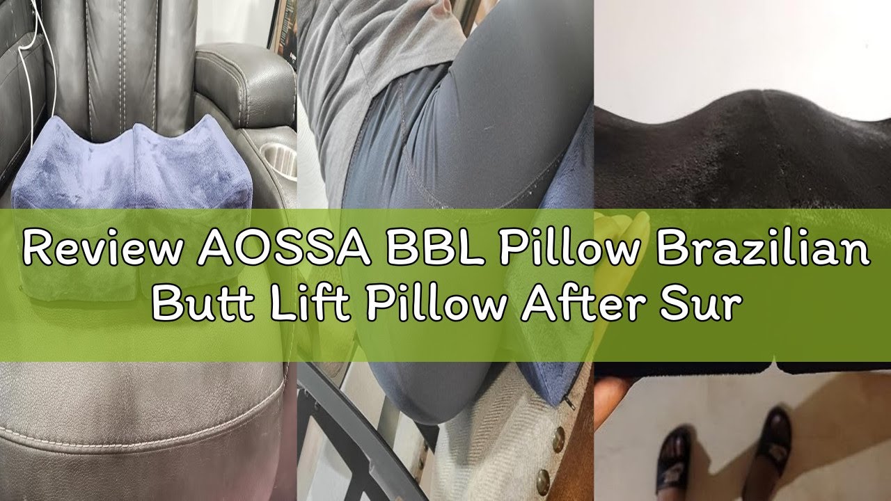 Review AOSSA BBL Pillow Brazilian Butt Lift Pillow After Surgery Seat Cushion Butt Pillow for Sittin