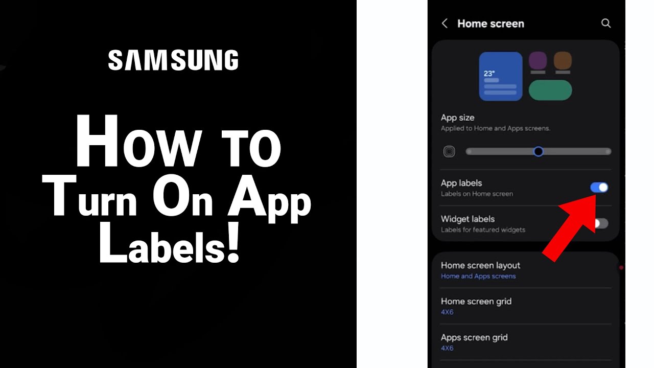How to Turn On App Labels on Samsung [NEW]