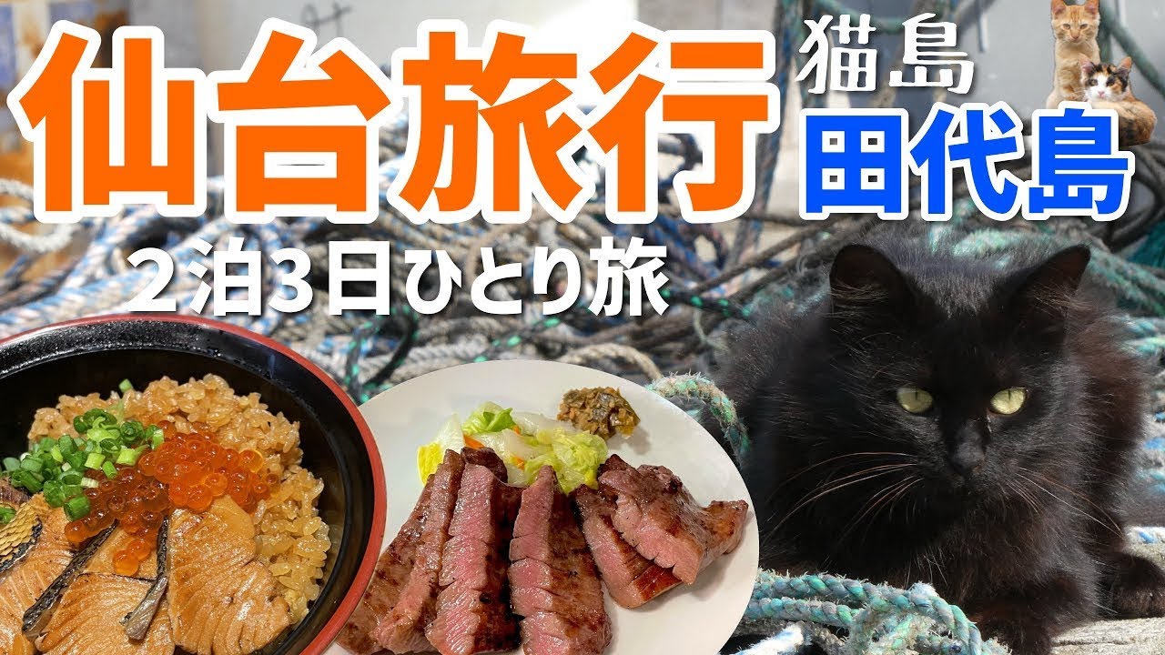 【猫島】2泊3日仙台ひとり旅｜秋グルメと田代島