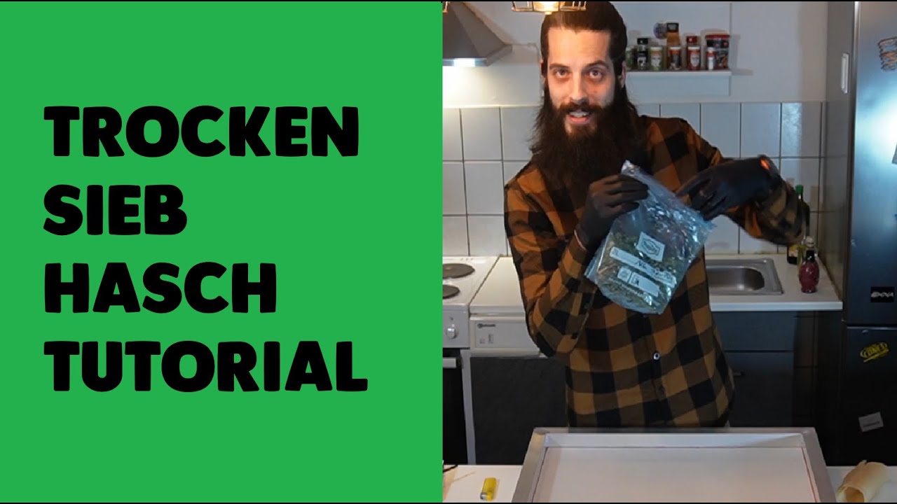 Wie ich aus Cannabis Resten Haschisch mit Hilfe von Trockensieben herstelle / Dry Sift Trocken Sieb