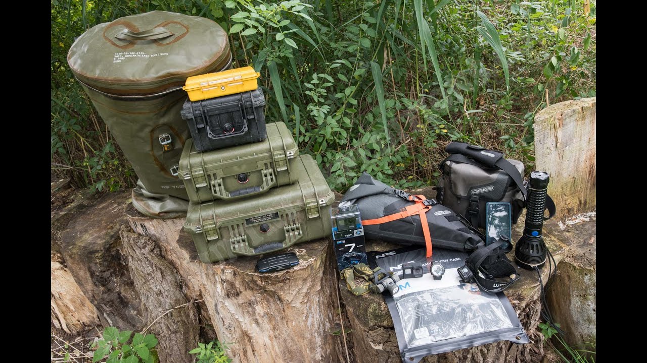 IP Schutzarten im anspruchsvollen Outdoor-Test (Review: Peli, Ortlieb, GoPro, Lupine, NRS)
