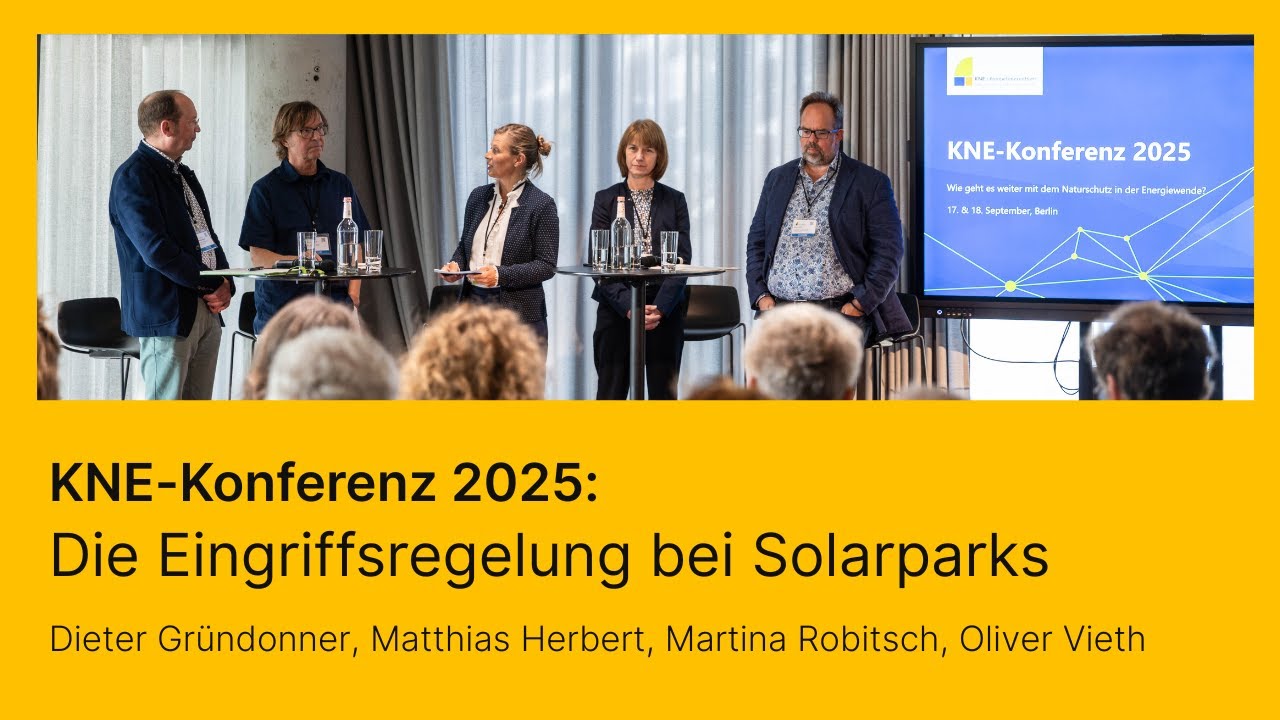 Die Eingriffsregelung bei Solarparks - KNE-Konferenz 2025
