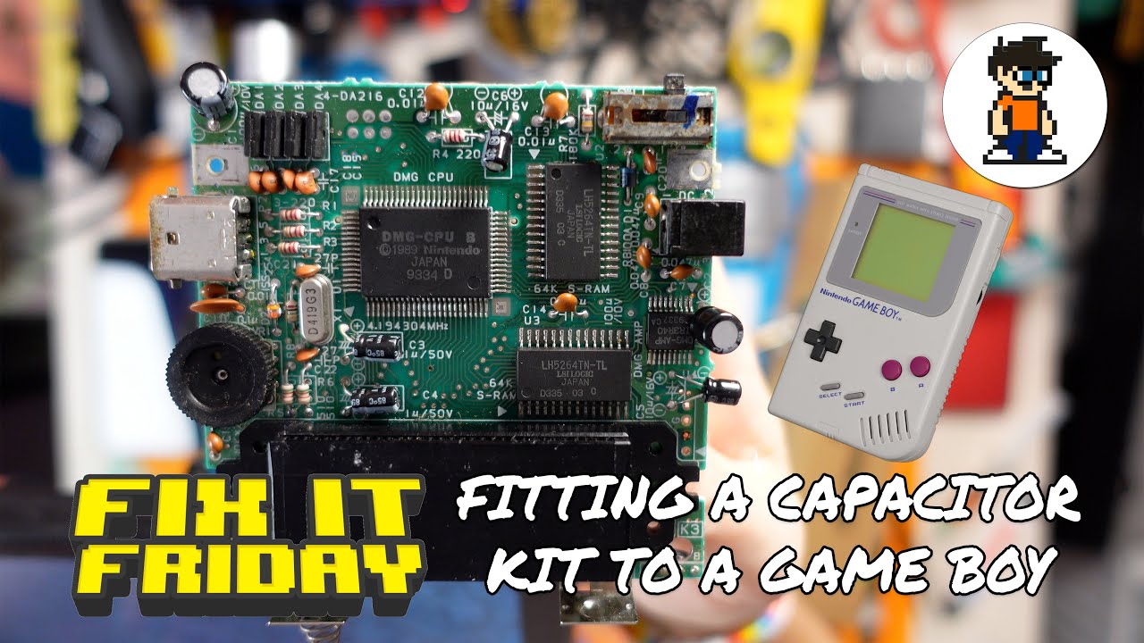 Fitting a Cap Kit to a Nintendo Game Boy DMG - Fix it Friday