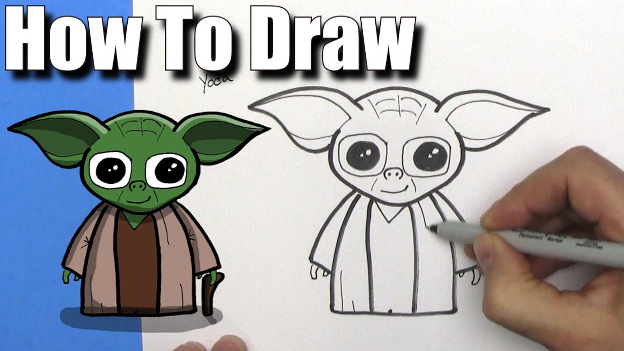 How To Draw Yoda - Step By Step
