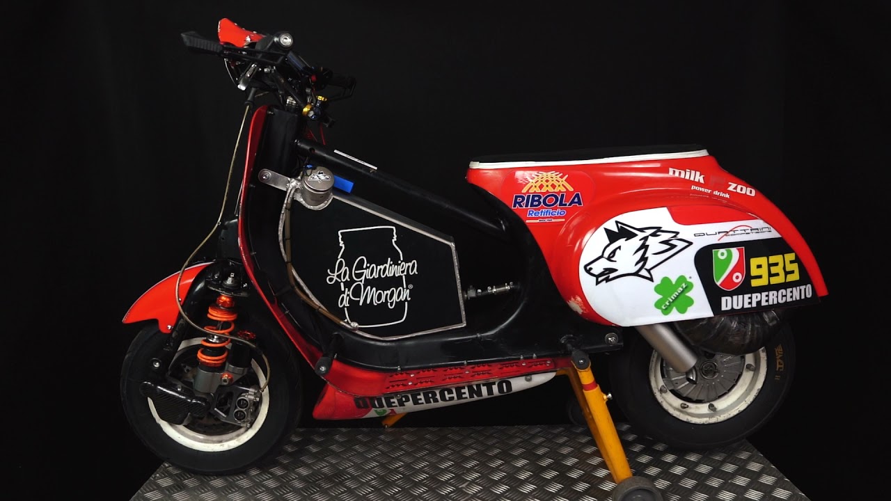 Duepercento Scootershop, vespa da pista