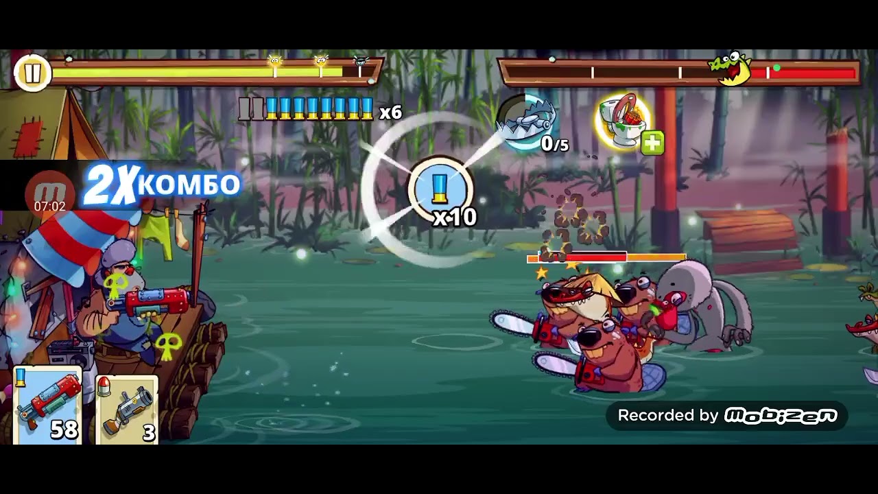С крокодилами покончено в игре Swamp Attack 2