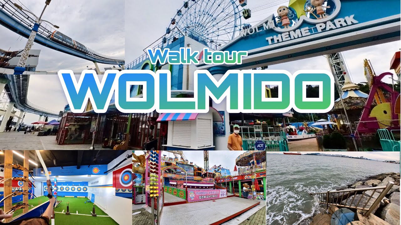 Walk tour Wolmido incheon,south korea
