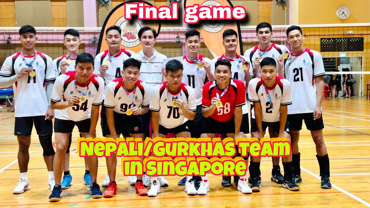 Final game Gurkha(MHA2)vs MHA1 in Hougang Sport Hall Public Service Game 2023