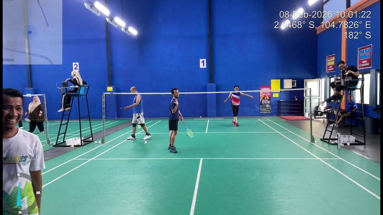 Badmin Minggu Pagi || Wahyu/Totok vs Alf/Agus || Badminton Asyikk in Sunday morning; Feb 8, 2026