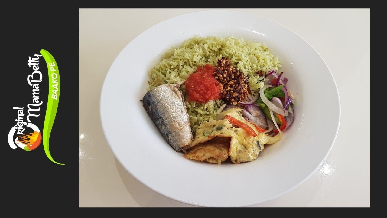 My Green Rice Served With........