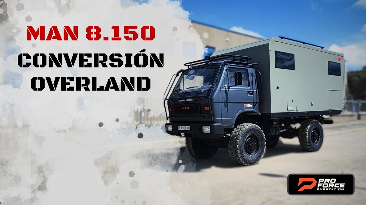 MAN 8.150 4x4 Conversión OVERLAND | de Camión de carga a Vehiculo de EXPEDICIÓN