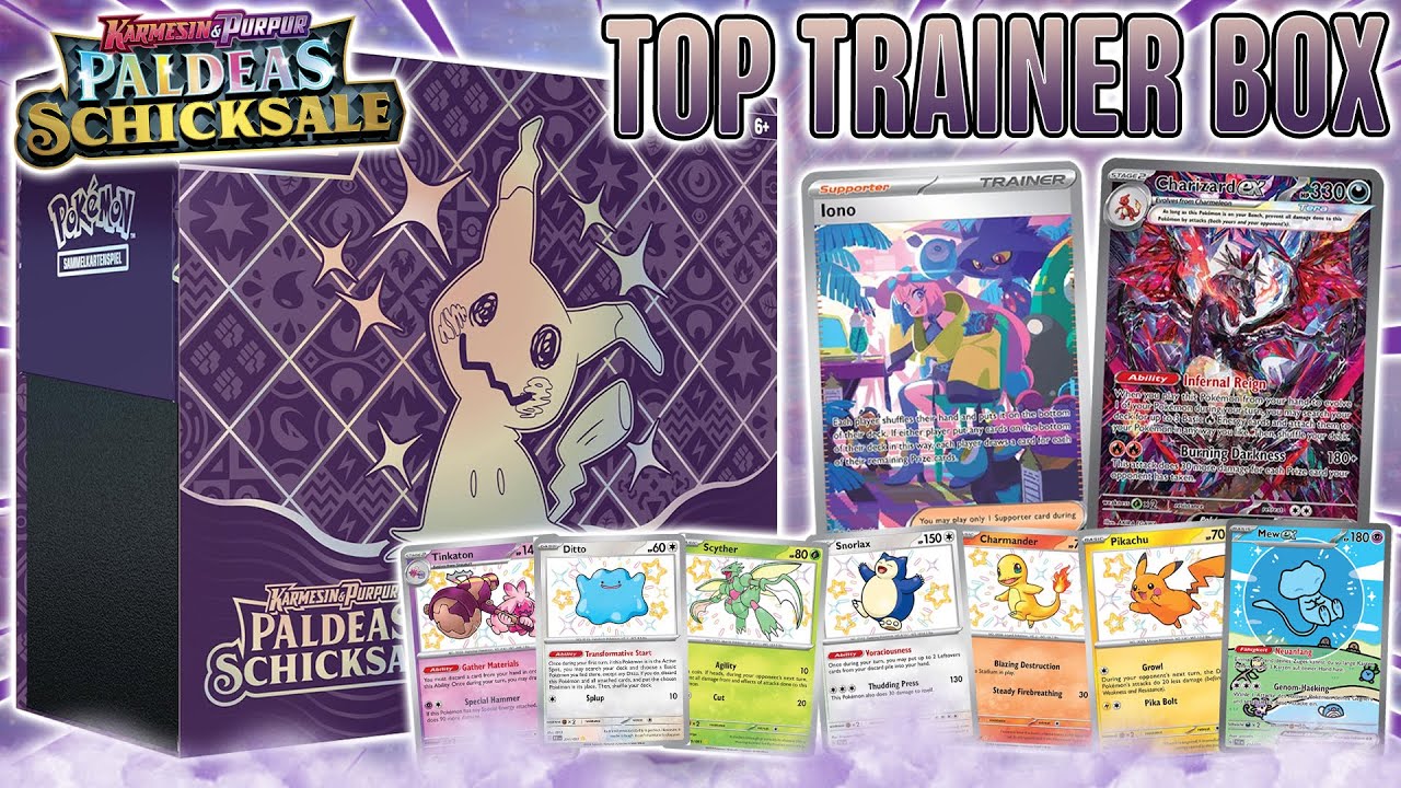 Alles funkelt 🤩 Paldeas Schicksale ✨ Top Trainer Box Opening deutsch