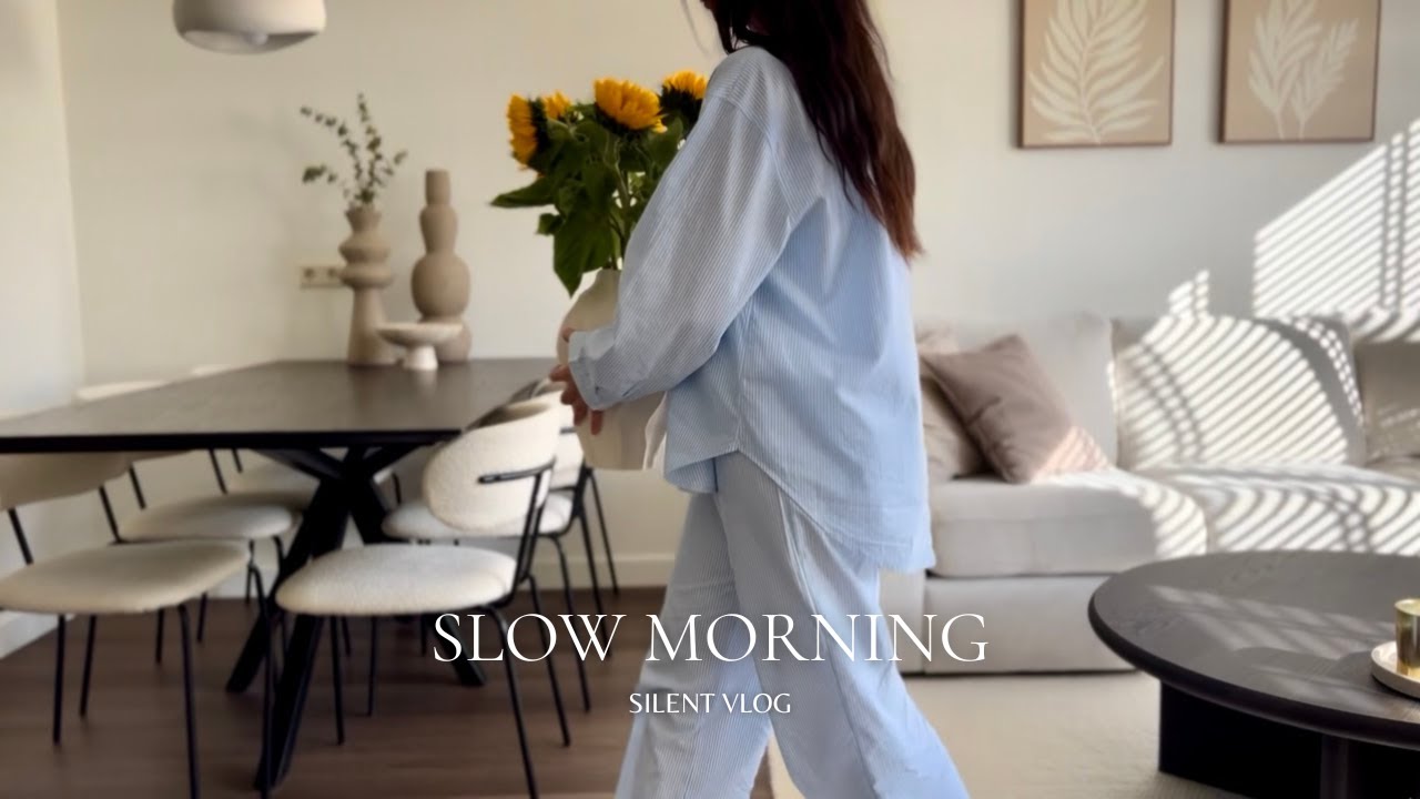 6AM Slow but Productive Morning ☕️ | Morning Habits, Vacuuming My Bed & Ironing | Silent Vlog 🌻