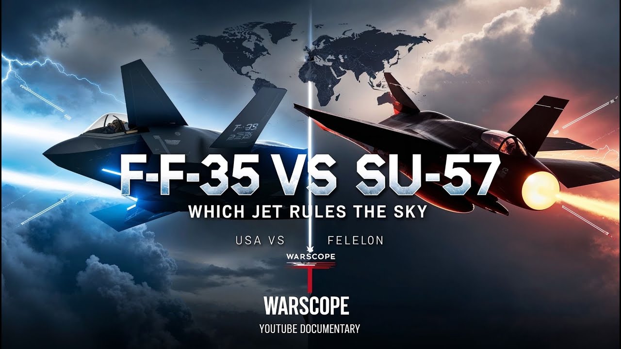 F 35 vs Su 57 &ndash; Which Jet Rules the Sky  WarScope Documentary
