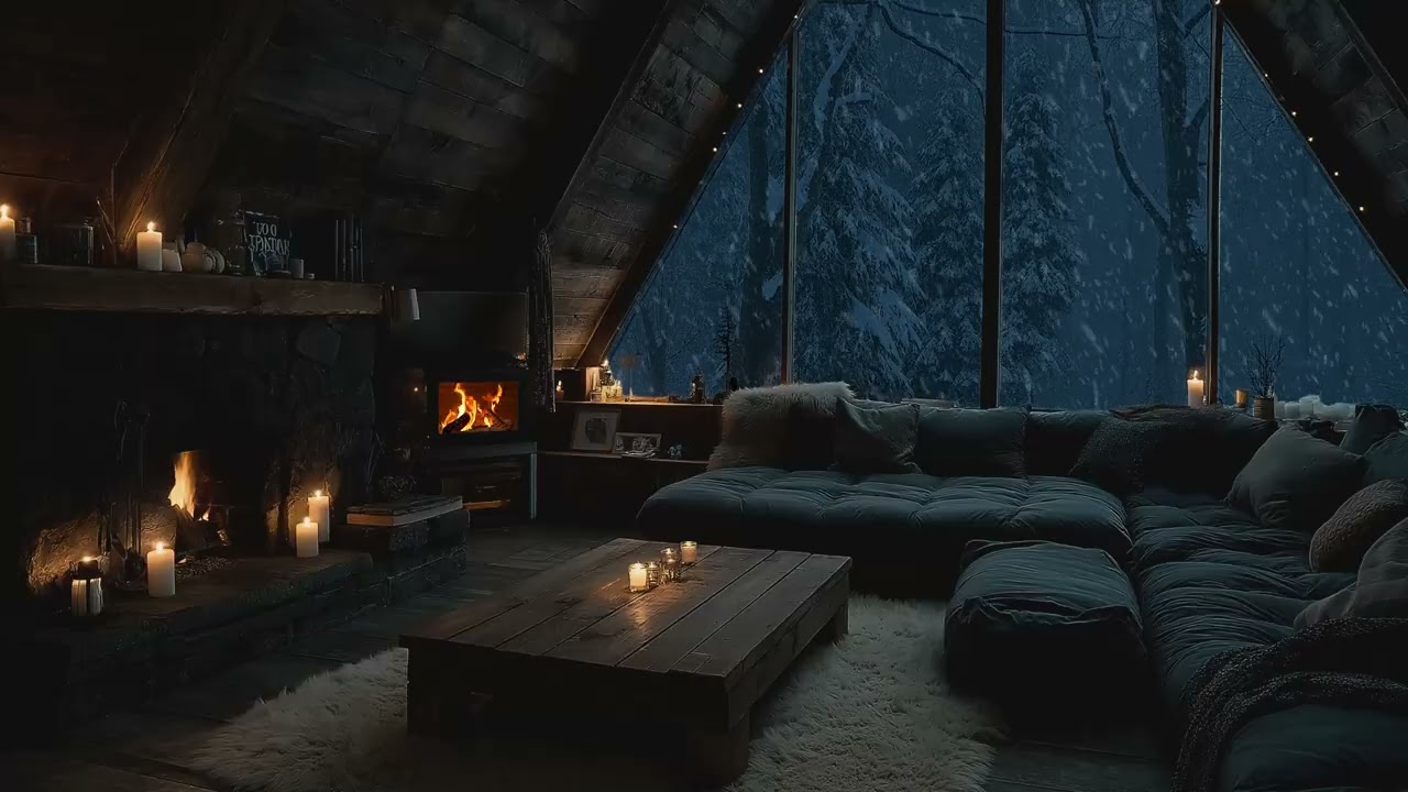 Ultra Soft Piano Music with Gentle Fireplace Ambience | Cozy Indoor Room Sounds for Total Relaxation