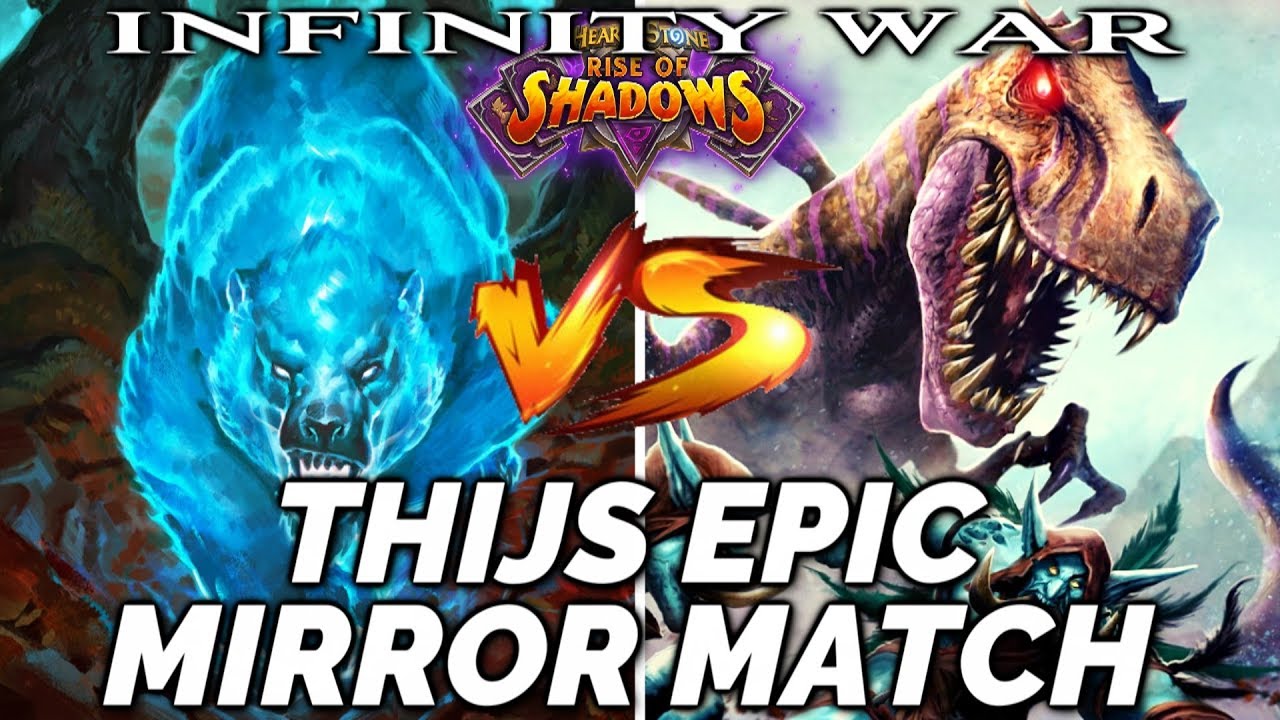 Hearthstone Thijs EPIC MIRROR MATCH - Heal Druid Standard Deck Rise of Shadows