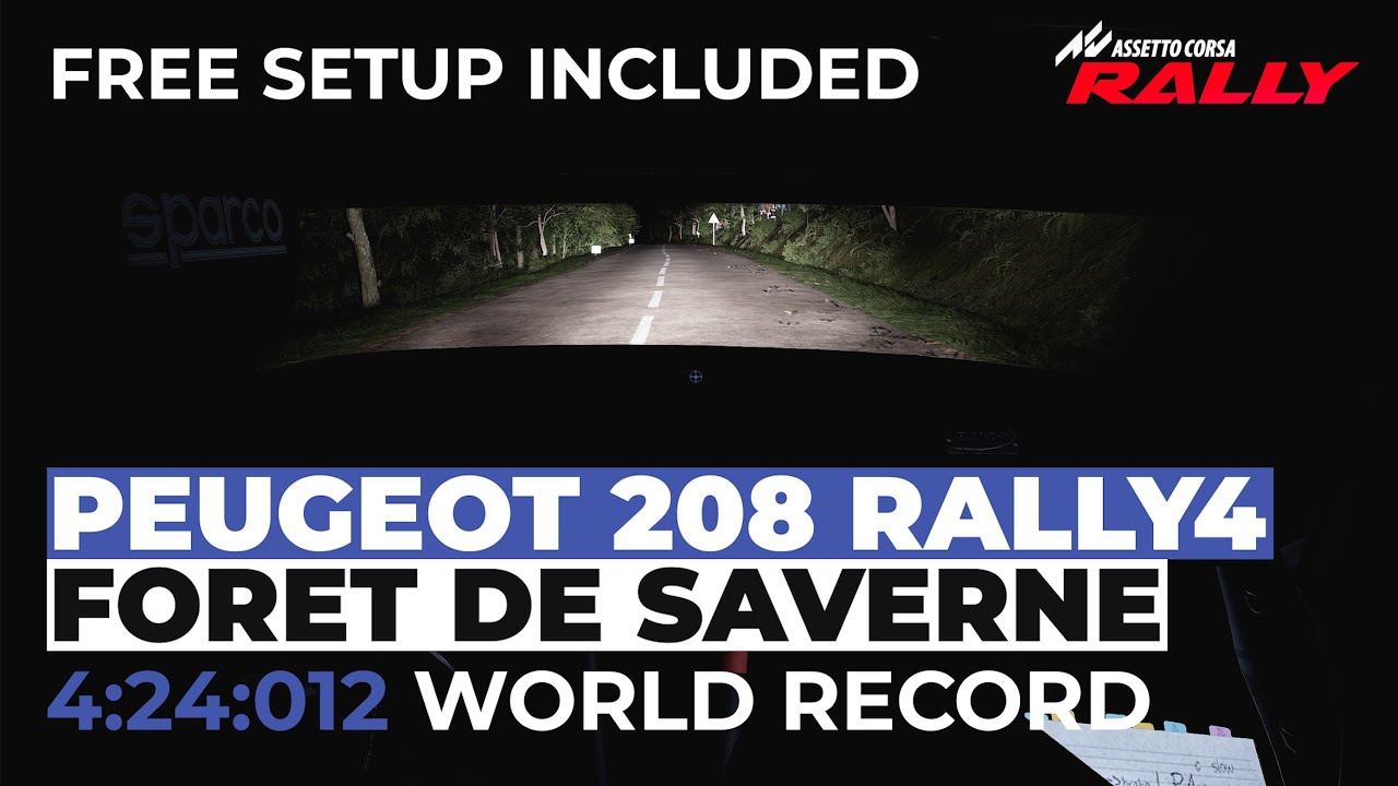 Assetto Corsa Rally / Peugeot 208  / Foret de Saverne, Alsace (France) /  WORLD RECORD / FREE SETUP